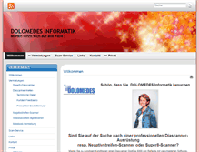Tablet Screenshot of dolomedes.ch